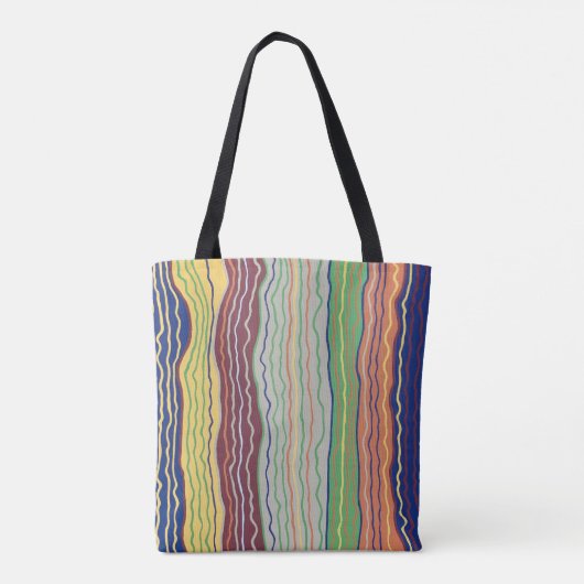 Moderne Squiggles 3 Tote Bag Tasche (Rückseite)
