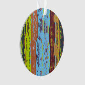 Moderne Squiggles 4 Acrylschmuck Ornament (Vorderseite)