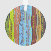 Moderne Squiggles 4 Acrylschmuck Ornament (Rückseite)