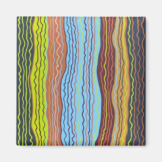Moderne Squiggles 4 Magnet (Vorne)