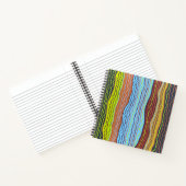 Moderne Squiggles 4 Notebook Notizblock (Innenseite)