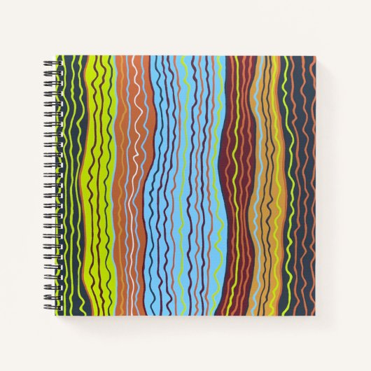 Moderne Squiggles 4 Notebook Notizblock (Vorderseite)