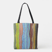 Moderne Squiggles 4 Tote Bag Tasche (Rückseite)