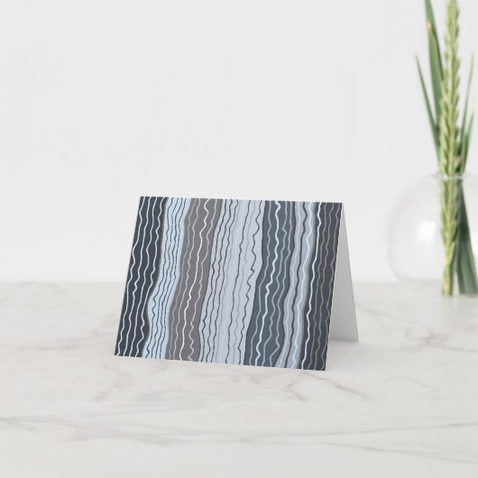 Moderne Squiggles 5 Blank Note Card Karte (Vorderseite)