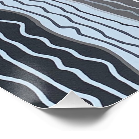 Moderne Squiggles 5 Perfect Poster (Ecke)