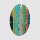 Moderne Squiggles Akrylverzierung Ornament (Vorderseite)