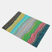 Moderne Squiggles Doormat Fußmatte (Schrägansicht)