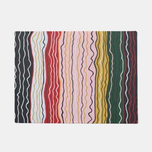 Moderne Squiggles Doormat Fußmatte (Vorderseite)