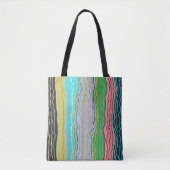 Moderne Squiggles Tote Bag Tasche (Vorderseite)