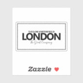 Moderne Stadt Aufkleber (Blatt)