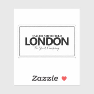 Moderne Stadt Aufkleber