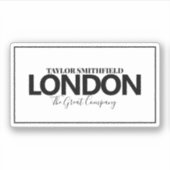 Moderne Stadt Aufkleber (Vorderseite)