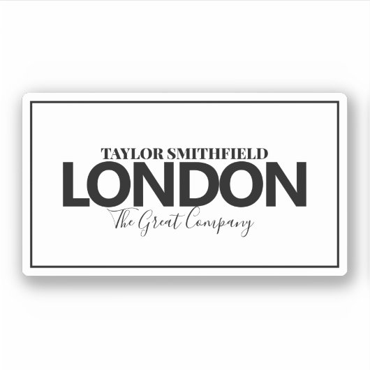 Moderne Stadt Aufkleber (Vorderseite)