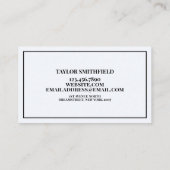 MODERNE STADT NEUE GESCHÄFTSKARTE VISITENKARTE (Rückseite)