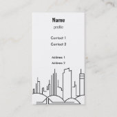 moderne Stadt - vertikal Visitenkarte (Vorderseite)