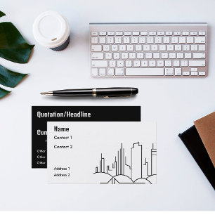 moderne Stadt Visitenkarte