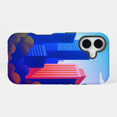 Moderne Stadtführung iPhone 16 Hülle (Rückseite (Horizontal))