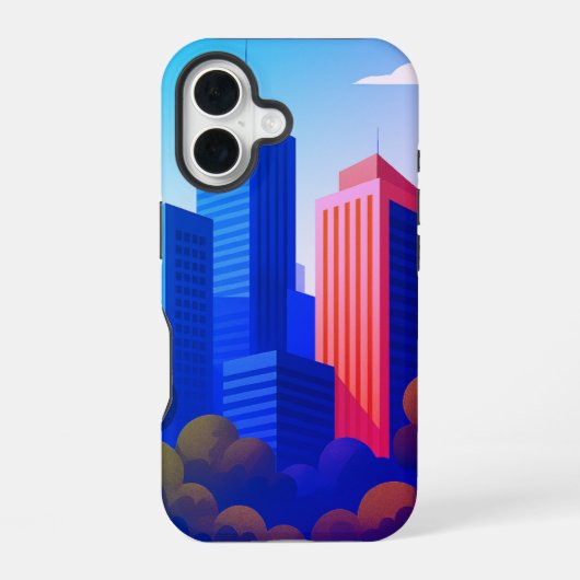 Moderne Stadtführung iPhone 16 Hülle (Rückseite)