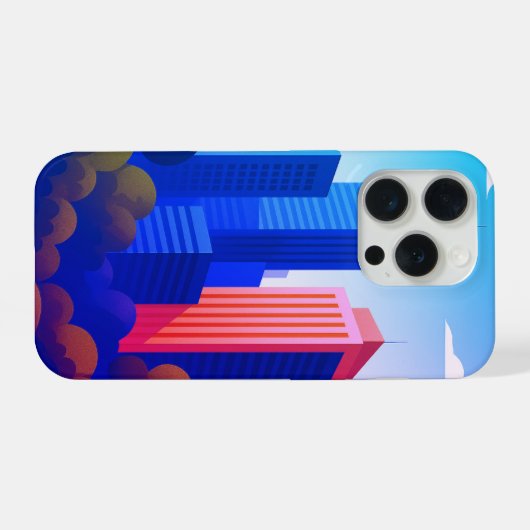 Moderne Stadtführung iPhone Hülle (Rückseite (Horizontal))