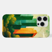 Moderne Stadtführung iPhone Hülle (Rückseite (Horizontal))