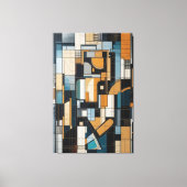 Moderne Stadtgeometrie Leinwanddruck (Vorderseite)