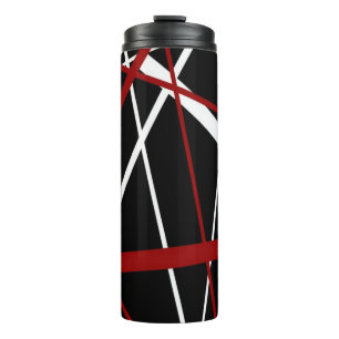 Moderne städtische Geometrie in Schwarz, Weiß und  Thermosbecher