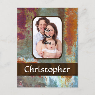 Moderne städtische Not leidende Grunge Postkarte