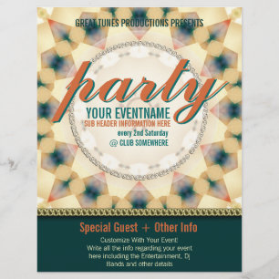 Moderne Stamm Sunshine Ready Made Party Flyer