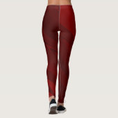 Moderne Stammeskranke Leggings Coole Rote Stretchy (Rückseite)