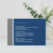 Moderne Star Bar Mitzvah Beilage Card Begleitkarte (Stehend Vorderseite)