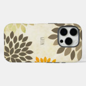 Moderne Star Burst Blume Personalisiert Case-Mate iPhone Hülle (Rückseite (Horizontal))