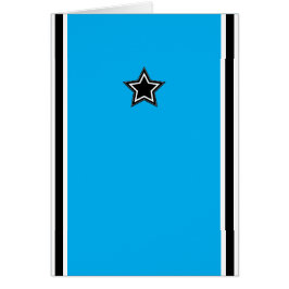 Moderne Star & Stripes Grußkarte - Blau