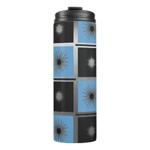 Moderne Starburst- und Quadrate-Thermotasse Thermosbecher