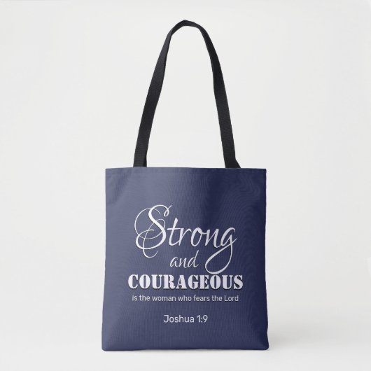Moderne, STARKE und COURAGEOUS Christliche Frau Tasche (Vorderseite)