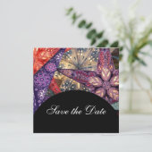 Moderne Stars Save the Date (Stehend Vorderseite)