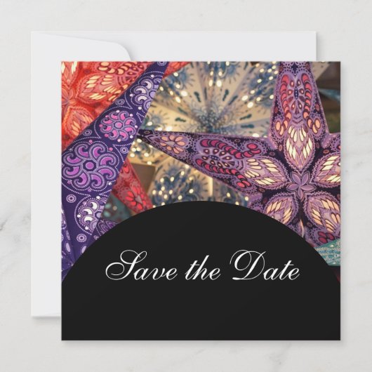 Moderne Stars Save the Date (Vorderseite)