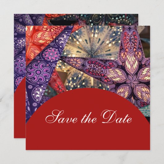 Moderne Stars Save the Date (Vorne/Hinten)