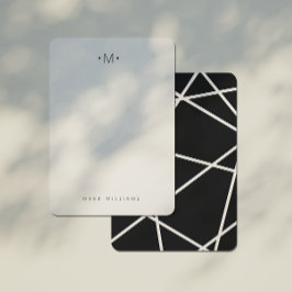 Moderne Stationery für geometrische Linien Mitteilungskarte