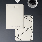 Moderne Stationery für geometrische Linien Mitteilungskarte