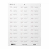 Moderne Staub-Lila-Script-Monogramm (Vorne)