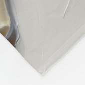 Moderne staubblaue 3D-Impasto-Feder-Ölgemälde Fleecedecke (Ecke)