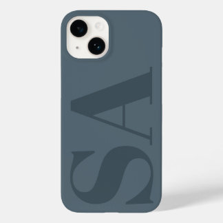 Moderne staubblaue erste minimalistische zeitgenös Case-Mate iPhone 14 hülle