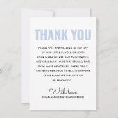 Moderne staubblaue Fotos Ankündigung (Rückseite)