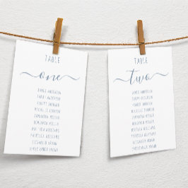 Moderne staubblaue Schriftkarte mit weißer Sitzord