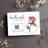 Moderne staubige Rose errötet Hochzeit Einladung U