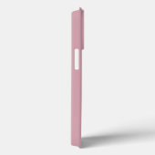 Moderne staubige Rosé Pink Weiße Monogramm Name Case-Mate iPhone Hülle (Rückseite / Rechts)