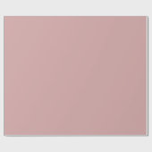 Moderne staubige Rose rosa Schlicht Solid Color Geschenkpapier (Flach)