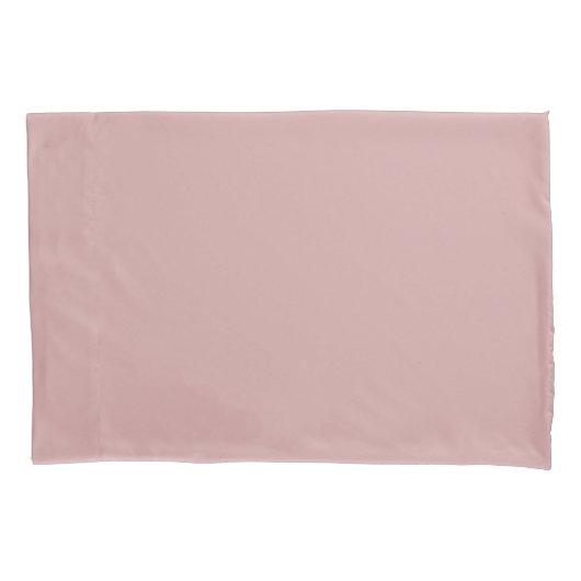 Moderne staubige Rose rosa Solid Color Kissenbezug (Vorderseite)