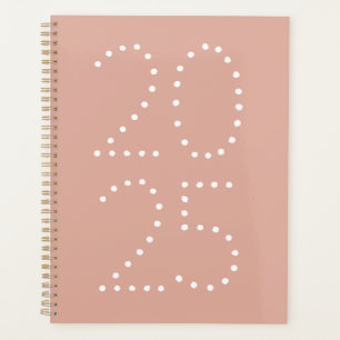 Moderne staubrosa Jahrtypografie Planer