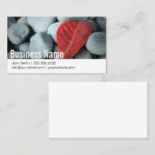 Moderne Stein-Fotografie Visitenkarte (Vorne/Hinten)